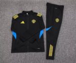 2025/2026 Manchester Long Zipped Jacket Black Football Shirt 1:1 Thai Quality Set - 图片 7