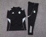 2025 Algeria National Team Half-Pull Training Suit Black Shirt Set - 图片 7