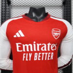 2026/2027 Player Version Long Sleeve Arsenal Home Football Shirt 1:1 Thai Quality - 图片 3