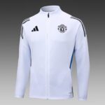 2025/2026 Manchester Long Zipped Jacket White Football Shirt 1:1 Thai Quality Set - 图片 3