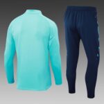 2024/2025 Real Madrid Half-Pull Training Suit Light green Football Shirt 1:1 Thai Quality Set - 图片 2