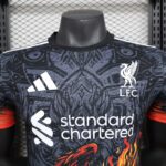 2024/2025 Player Version Liverpool Special Edition Black and Orange Football Shirt 1:1 Thai Quality - 图片 5