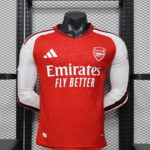 2026/2027 Player Version Long Sleeve Arsenal Home Football Shirt 1:1 Thai Quality