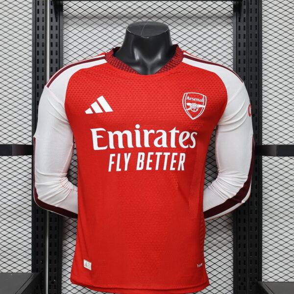 2026/2027 Player Version Long Sleeve Arsenal Home Football Shirt 1:1 Thai Quality