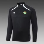 2025/2026 Real Betis Half-Pull Training Suit Black Football Shirt 1:1 Thai Quality Set - 图片 3