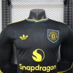 2025/2026 Player Version Long Sleeve Manchester United Third Away Football Shirt 1:1 Thai Quality - 图片 3