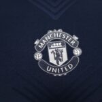 2024/2025 Player Version Manchester United Pre-race suit Navy blue Football Shirt 1:1 Thai Quality - 图片 4