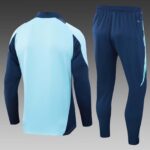 2024/2025 Arsenal Half-Pull Training Suit Baby blue Football Shirt 1:1 Thai Quality Set - 图片 2