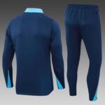 2024/2025 Chelsea Half-Pull Training Suit Royal blue Football Shirt 1:1 Thai Quality Set - 图片 2