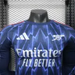 2025-2026 Long Sleeve Players Version Arsenal FC Away Football Shirt 1:1 Thai Quality - 图片 3