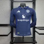 2024/2025 Player Version Long Sleeve Manchester United Away Football Shirt 1:1 Thai Quality