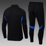 2025/2026 Manchester United Half-Pull Training Suit Black Football Shirt 1:1 Thai Quality Set - 图片 2