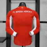 2025/2026 Player Version Long Sleeve Bayern Munich Home Football Shirt 1:1 Thai Quality - 图片 2