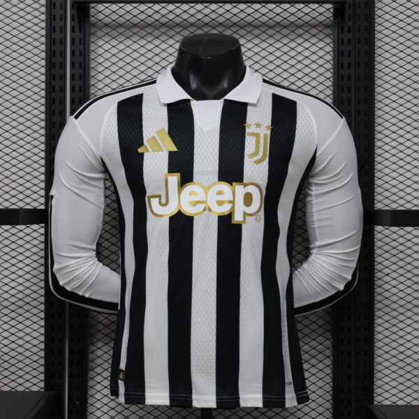 2026/2027 Player Version Long Sleeve Juventus Home Football Shirt 1:1 Thai Quality