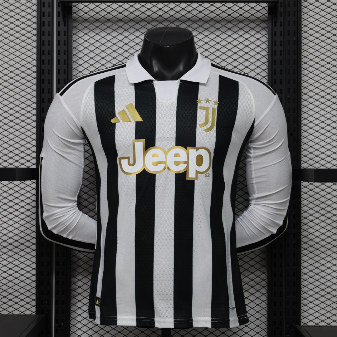 33aa7297c7203ce249f907e93b5f05ad 2026/2027 Player Version Long Sleeve Juventus Home Football Shirt 1:1 Thai Quality - 图片 1