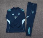 2025/2026 Arsenal Half-Pull Training Suit Royal Blue Football Shirt 1:1 Thai Quality Set - 图片 7