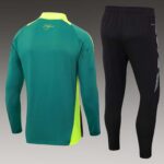 2024 Algeria National Team Half-Pull Training Suit Dark green Shirt Set - 图片 2