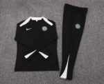 2025/2026 Chelsea Half-Pull Training Suit Black Football Shirt 1:1 Thai Quality Set - 图片 7