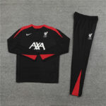 2025/2026 Liverpool Black Half-Pull Training Suit  1:1 Thai Quality Set - 图片 2