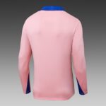 2025 Player Version France Half-Pull Training Suit Pink Football Shirt Set - 图片 4