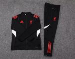 2025/2026 Liverpool Long Zipped Jacket Black Jersey 1:1 Thai Quality Set - 图片 7