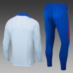 2024 Spain Half-Pull Training Suit Baby blue Football Shirt 1:1 Thai Quality Set - 图片 2