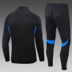 2025/2026 Manchester Long Zipped Jacket Black Football Shirt 1:1 Thai Quality Set - 图片 2