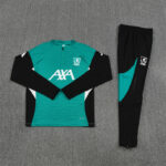 2025/2026 Liverpool Green Half-Pull Training Suit  1:1 Thai Quality Set - 图片 2