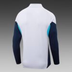 2025/2026 Arsenal Half-Pull Training Suit Light Gray Football Shirt 1:1 Thai Quality Set - 图片 4