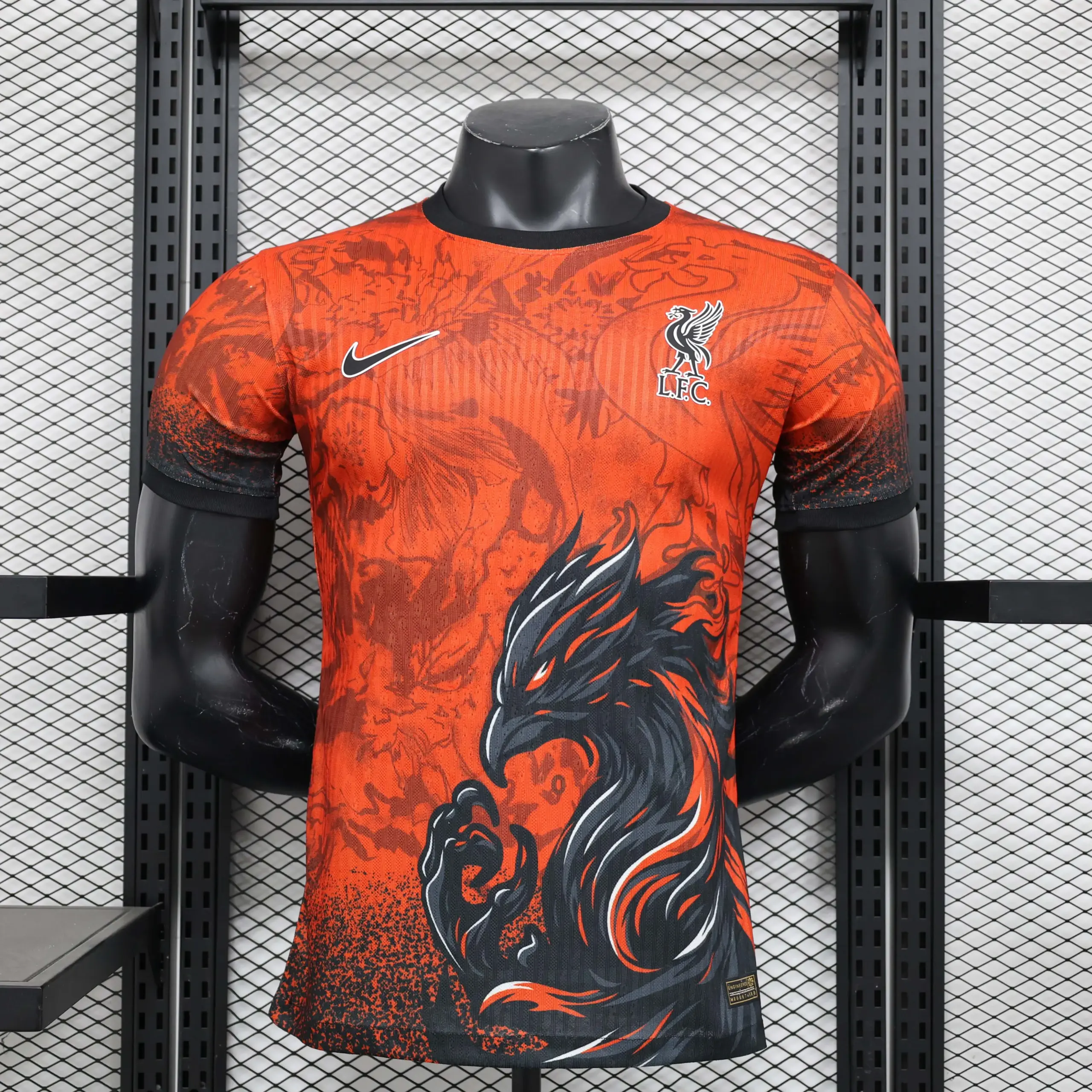 68e8b2cf7d4aa4fbe18e3b16e6249c0e 2024/2025 Player Version Liverpool Special Edition Orange Football Shirt 1:1 Thai Quality - 图片 1