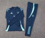 2024/2025 Arsenal Half-Pull Training Suit Royal blue Football Shirt 1:1 Thai Quality Set - 图片 3
