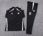 2025/2026 Real Betis Half-Pull Training Suit Black Football Shirt 1:1 Thai Quality Set - 图片 7