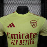 2025/2026 Player Version Arsenal Goalkeeper Yellow Football Shirt 1:1 Thai Quality - 图片 3