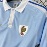 2026 France 120th Anniversary Blue Long Sleeve Retro Jersey - 图片 6