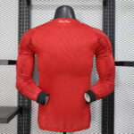 2025/2026 Player Version Long Sleeve Manchester United Home Football Shirt 1:1 Thai Quality - 图片 2