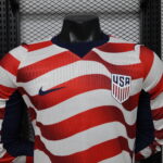 2026 Player Version Long Sleeve United States Home Football Jersey 1:1 Thai Quality - 图片 3