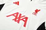 2025/2026 Liverpool White Half-Pull Training Suit  1:1 Thai Quality Set - 图片 4