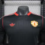 2025/2026 Player Version Manchester United Special Edition Black Football Shirt 1:1 Thai Quality - 图片 5