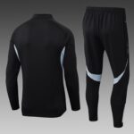 2025 Algeria National Team Half-Pull Training Suit Black Shirt Set - 图片 2