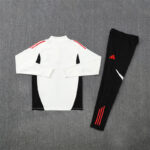 2025/2026 Liverpool White Half-Pull Training Suit  1:1 Thai Quality Set - 图片 3