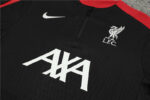 2025/2026 Liverpool Black Half-Pull Training Suit  1:1 Thai Quality Set - 图片 4