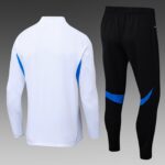 2025/2026 Manchester United Half-Pull Training Suit White Football Shirt 1:1 Thai Quality Set - 图片 2