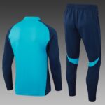 2025/2026 Arsenal Half-Pull Training Suit Lake Blue Football Shirt 1:1 Thai Quality Set - 图片 2