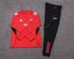 2025/2026 Arsenal Half-Pull Training Suit Red Football Shirt 1:1 Thai Quality Set - 图片 6