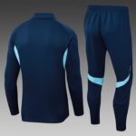 2025/2026 Arsenal Half-Pull Training Suit Royal Blue Football Shirt 1:1 Thai Quality Set - 图片 2