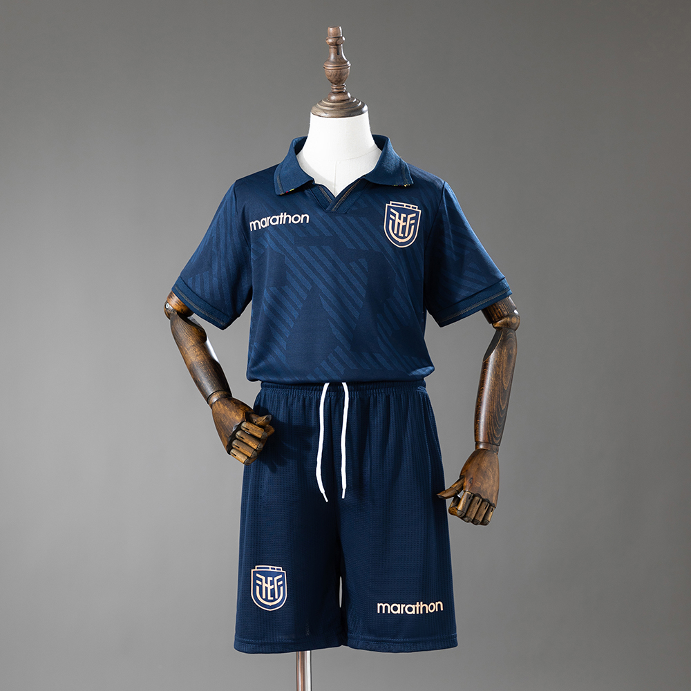 e0d5c460e9d36427f67982b4b3d04b1d 2026 Ecuador Away Kids Kit Jersey - 图片 1
