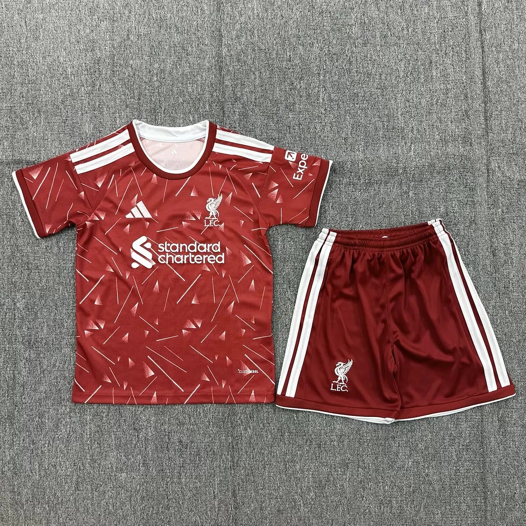 eb5f9421f0e0b6629a603c930efcf24d 2026/2027 Liverpool Home Soccer Jersey 1:1 Thai Quality Kids Size - 图片 1