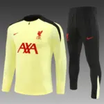 2025/2026 Liverpool Yellow Half-Pull Training Suit  1:1 Thai Quality Set