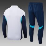 2025/2026 Arsenal Half-Pull Training Suit Light Gray Football Shirt 1:1 Thai Quality Set - 图片 2