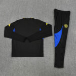 2025/2026 Manchester United Player version Half-Pull Training Suit Black Football Shirt 1:1 Thai Quality Set - 图片 6